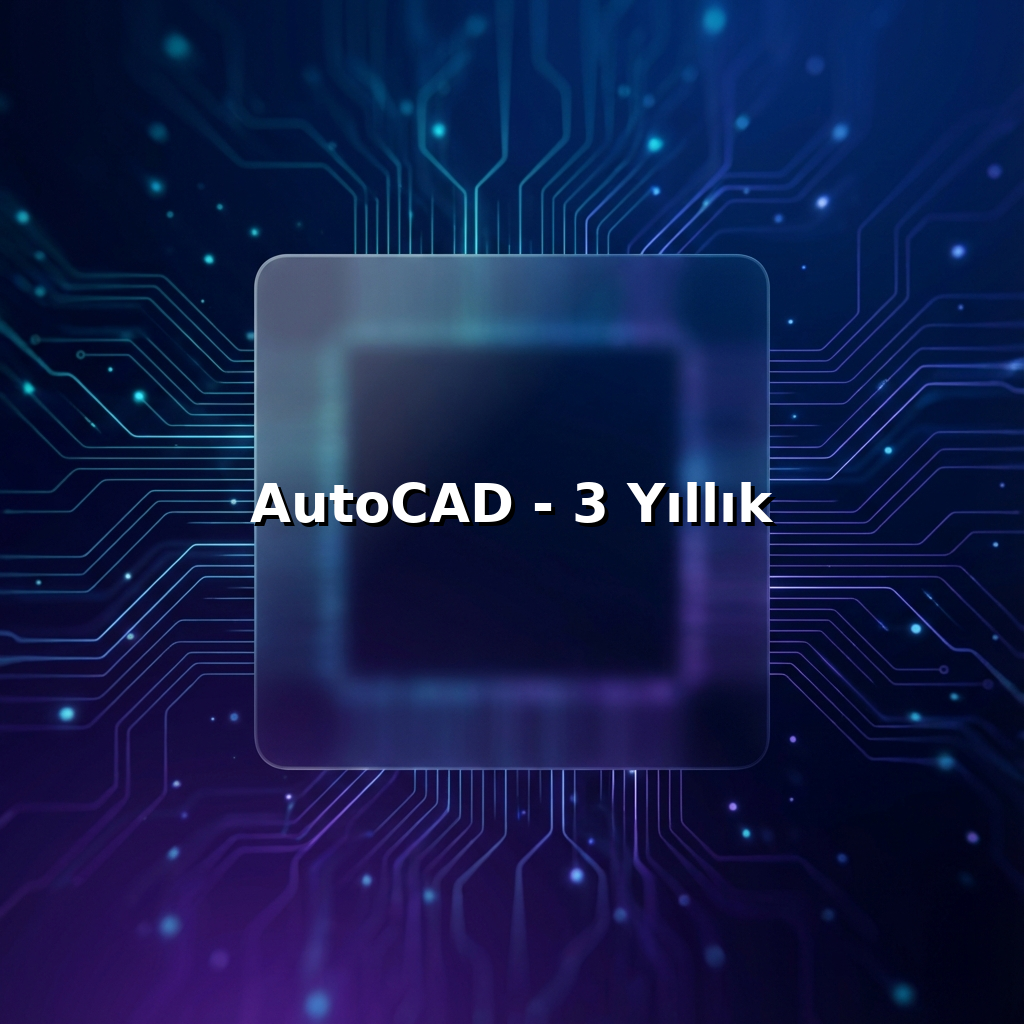 AutoCAD - 3 Yıllık