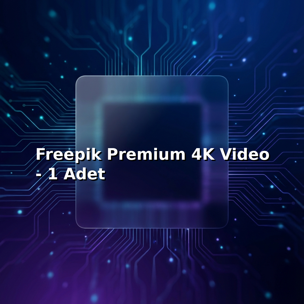 Freepik Premium 4K Video - 1 Adet